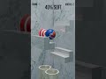 0% vs 100% Softness 3D Soft Body Simulation hawk vs knicks balls #3d #shorts #blender