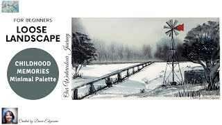картинка: Как нарисовать эту акварель. #limitedpallete #watercolor [cc] доступны субтитры