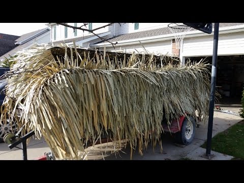 duck hunting 2016 duck boat blind build - youtube