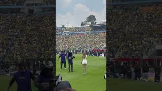 Carolina Ross interpreta Himno 🇲🇽 hoy en la final de la Liga ⚽️Femenil (América Vs Rayados de Mty)