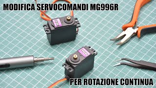 Modifica Servo MG996R per rotazione continua