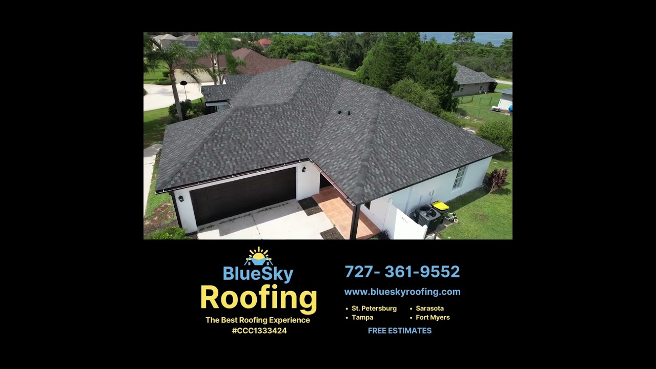 Drone's Eye View: Blue Sky Roofing's Roof Replacement in Dade City 