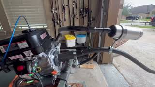 Custom Homemade Exhaust Predator 212 Mud Motor!