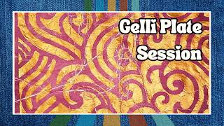 Enter a Peaceful Focus – Magical Pattern Layers – Gelli Plate Monoprinting | Relax &amp; Create