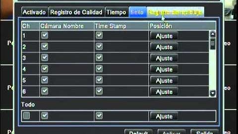 Max Plex Menú de Configuración