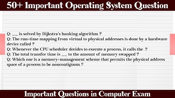 MCQ Questions Operating System with Answers | Quiz Operating System