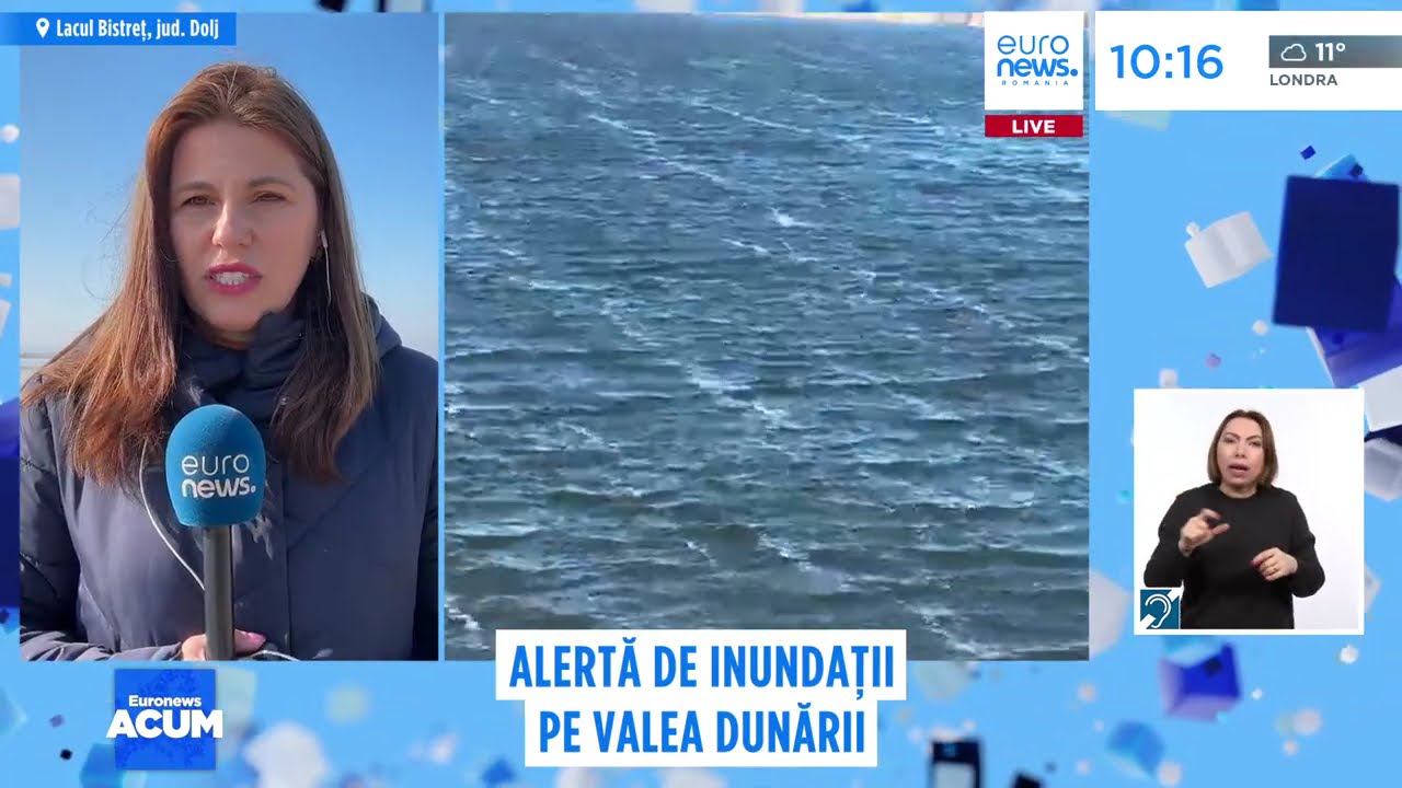 Alertă de inundații pe Valea Dunării, după creșterea rapidă a nivelului apelor provocată de ploi