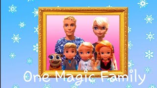 One Magic Family Intro - Elsa and Anna and Kristoff Toddlers with all their Disney Friends