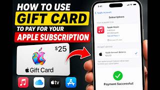 How to use gift card to pay for your Apple subscription 