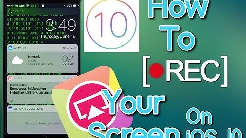 How to record your screen on IOS 10 no Jailbreak or pc Free