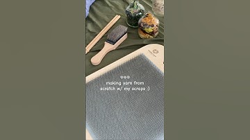 spinning yarn from scratch with my scrap yarn #spinning #yarn #knitting