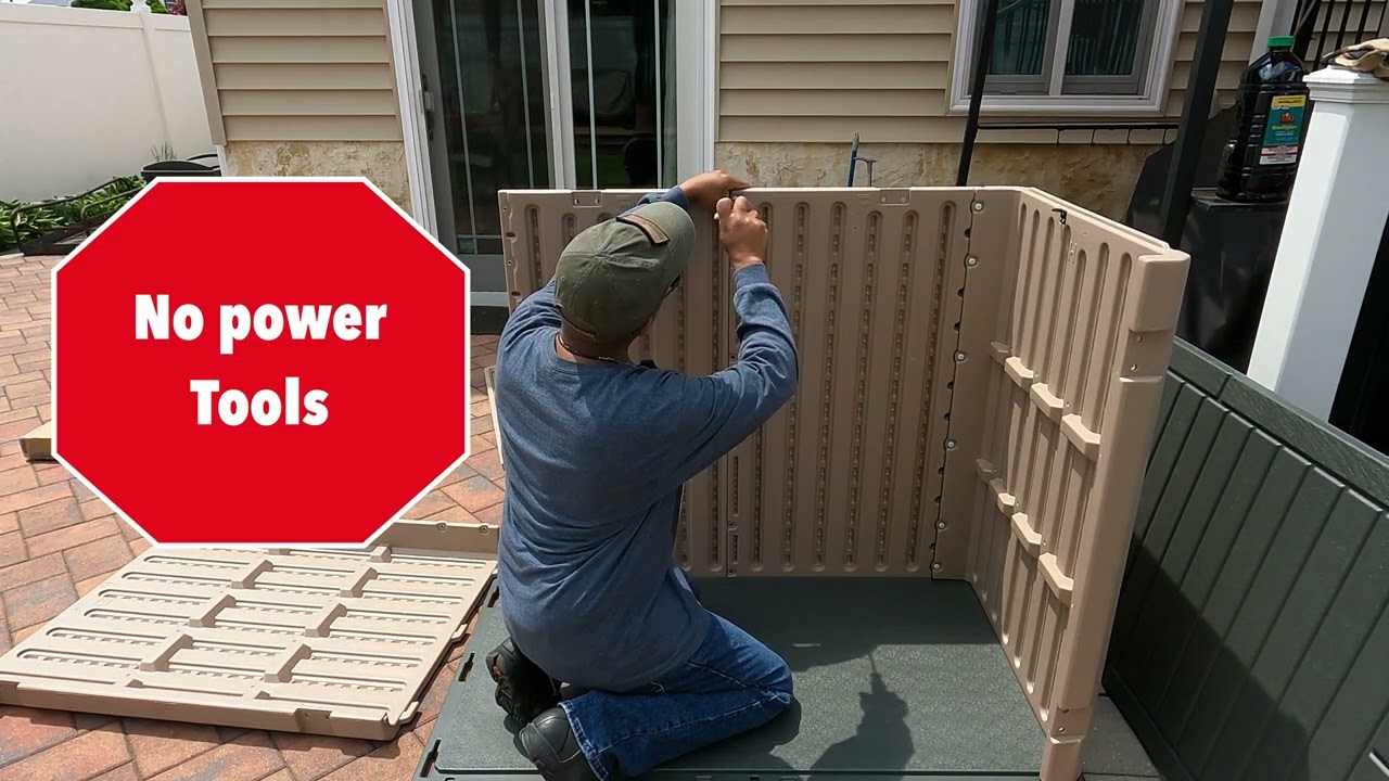 How To Assemble And Review Of YITAHOME Outdoor Horizontal Storage Sheds How To Assemble And Review Of YITAHOME Outdoor Horizontal Storage Sheds