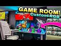 Adding Custom RGB Letters To My GAME ROOM 💡💥-  MeRGBW RGB LED Letter Lights