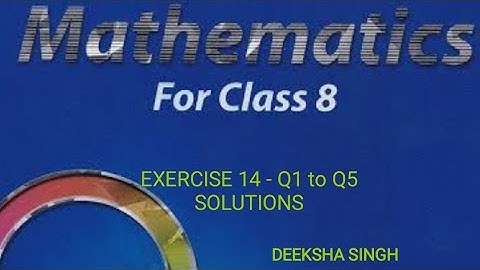 #Class 8#RS Aggarwal#Polygons#Exercise 14#Q1 to Q5 solutions