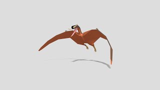 Dsungaripterus - Low Poly Blender Paleoart