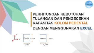 Excel Perhitungan Kebutuhan Tulangan Dan Pengecekan Kapasitas Kolom Pedestal pada Equipment