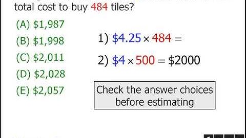 GMAT Math Tips: When to Estimate