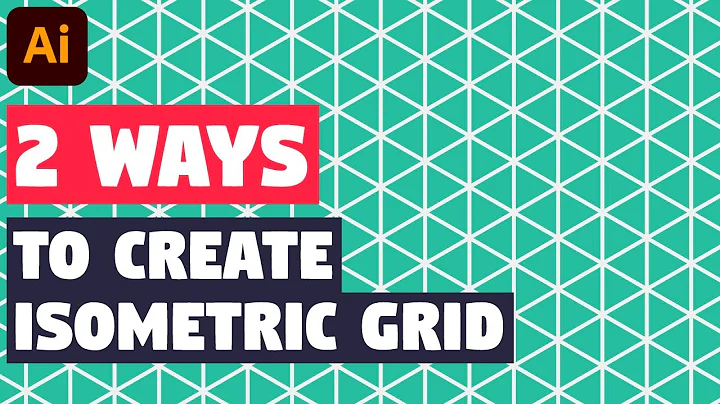 Isometric grid | Illustrator CC tutorial (2 EASY WAYS!)