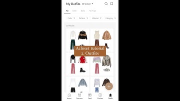 Acloset app Tutorial Part 2. Outfits #howtostartAcloset