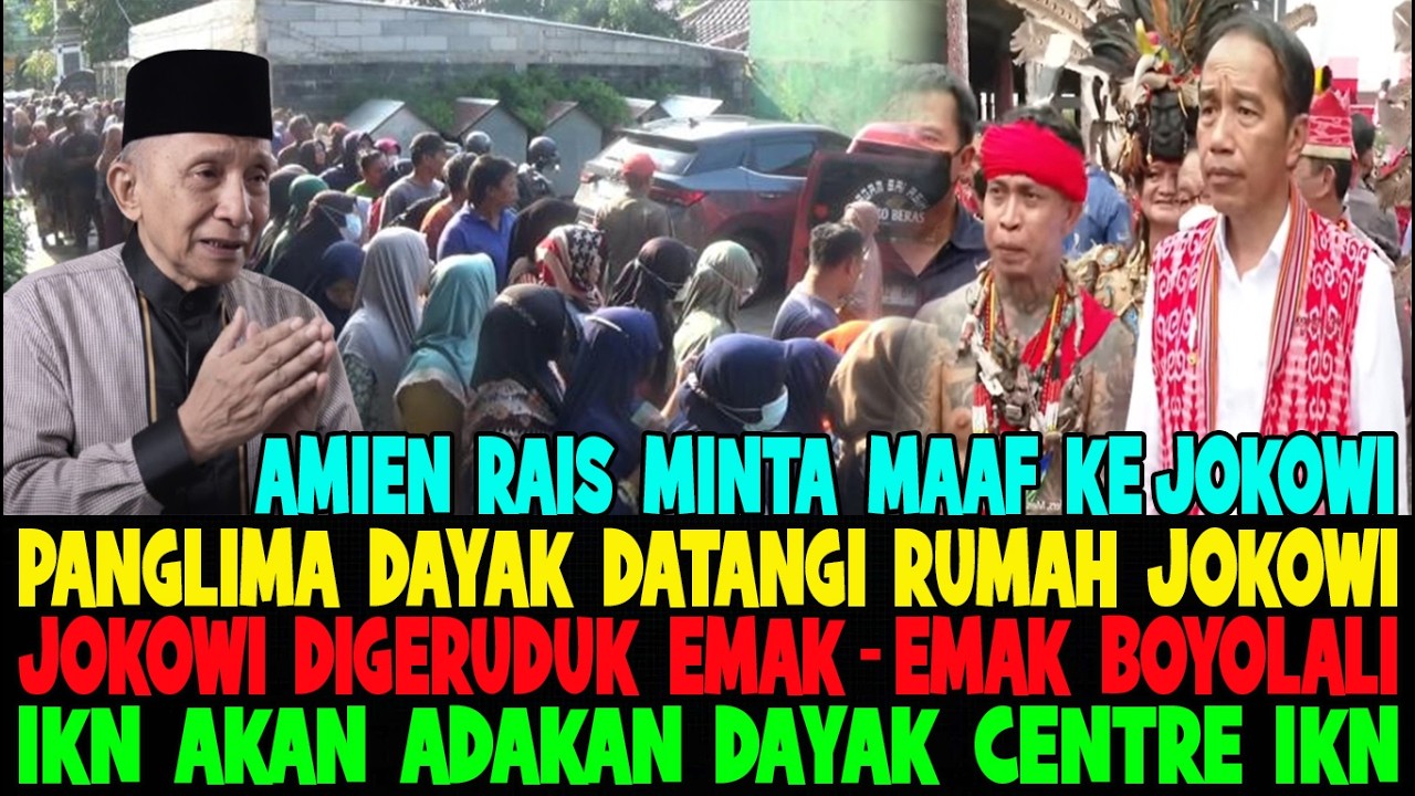 GEGER..!!JOKOWI DIGERUDUK DIBULAN PUASA 😱 AMIEN RAIS MENDADAK NANGIS LIHAT IKN ADA DAYAK CENTRE 😂