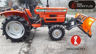 Hinomoto E1802 18KM + Pług do śniegu Japanese compact tractor/ Mini traktorek Japoński.