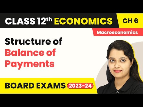 भुगतान संतुलन की संरचना - खुली अर्थव्यवस्था मैक्रोइकॉनॉमिक्स | कक्षा 12 मैक्रोइकॉनॉमिक्स