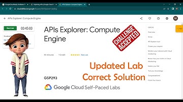 APIs Explorer: Compute Engine | [ GSP293 ] | Updated Lab | Google Cloud Program