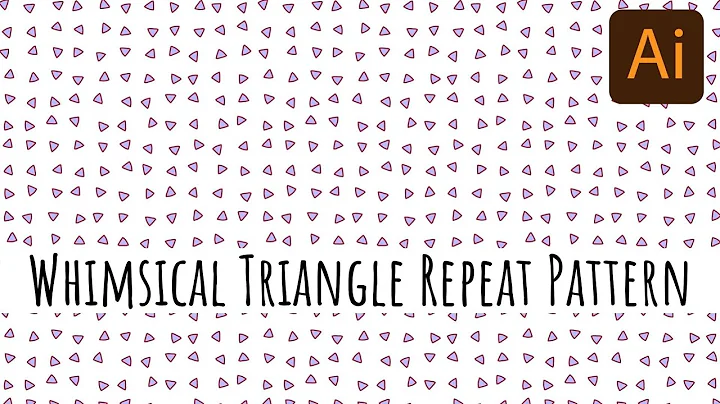 Illustrator - Whimsical Triangle Pattern - Organic Seamless Repeats