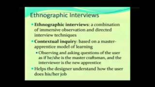 Ethnographic Interviews