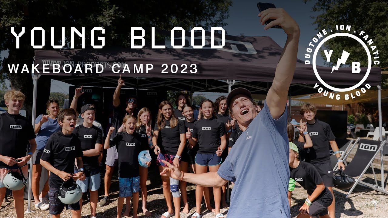 Young Blood Wakeboard Camp in France. Coaching by Dominik Ghrs, Loic Deschaux and Aurelie Godet.