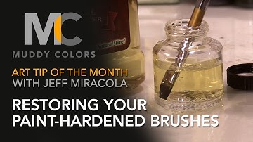 Art Tip of the Month #1 with Jeff Miracola - Restoring Paint-hardened Brushes