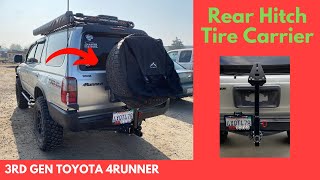 Custom Hitch Mounted Rear Folding Tire Carrier  Toyota 4Runner