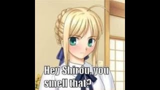 Saber has Something to say