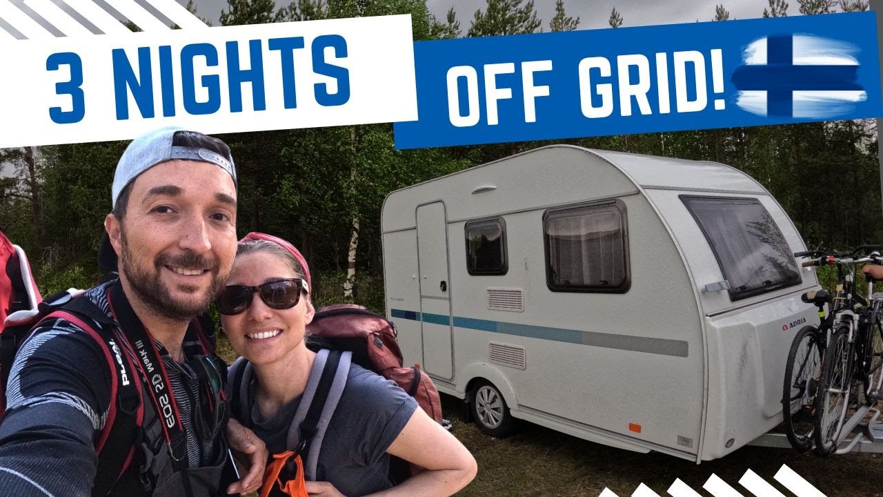 Дикий кемпинг в Финляндии с караваном Adria Aviva 360 DD