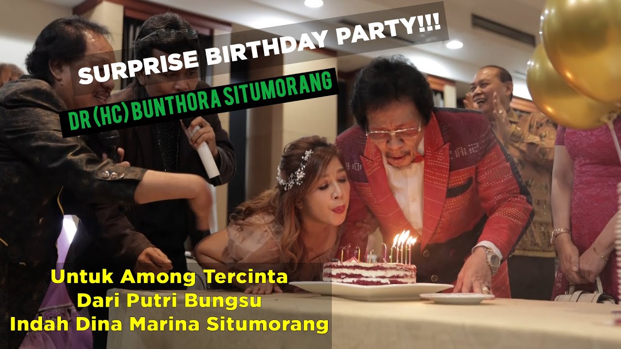 Kejutan Ulang Tahun Bunthora Situmorang dari Putri Bungsu