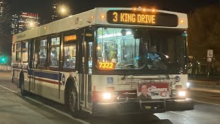 CTA 2007 New Flyer D40LF Bus 1288 On Rt 3 King Drive
