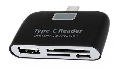 Multifunction Memory Card Adapter USB 3.1 Type C USB-C TF SD OTG - Test