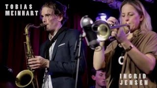 Tobias Meinhart with Ingrid Jensen at Cornelia Street Cafe.