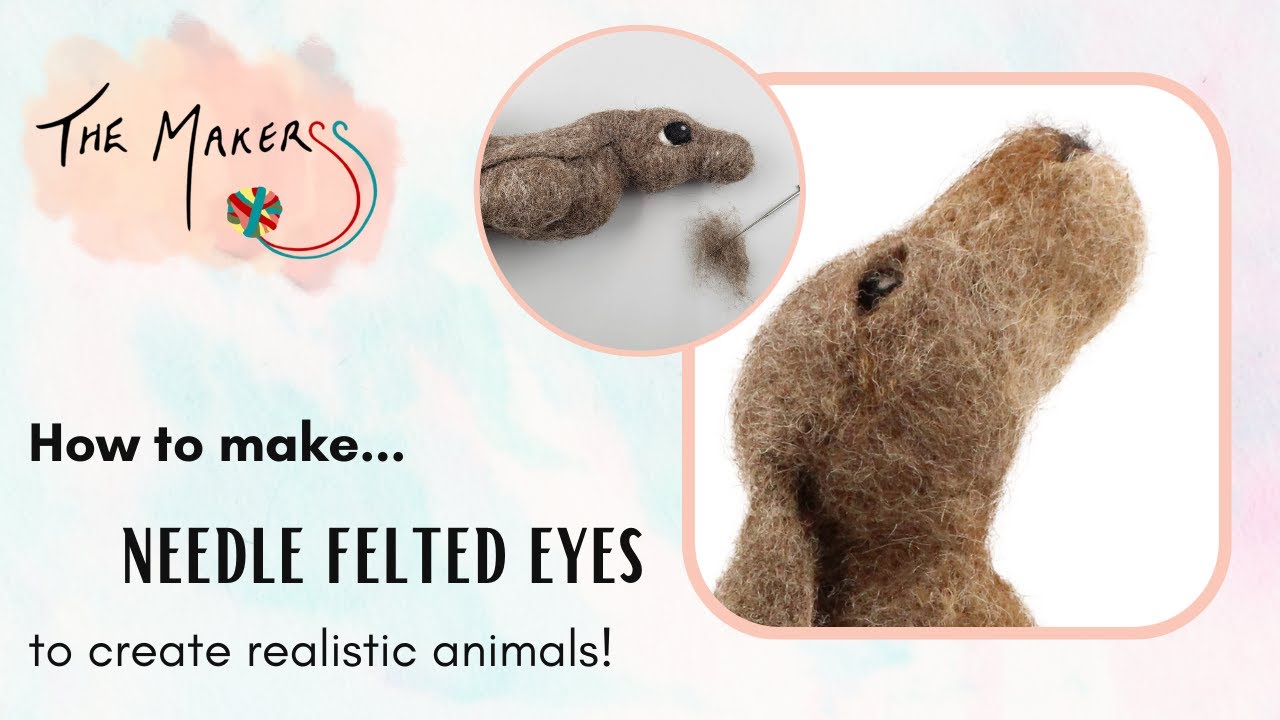 How to Make Wool Felt Pet Eyes, Video published by Feltcrafted