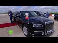 Putin sube al auto presidencial Aurus, del proyecto Kortezh, a su llegada a Buenos Aires