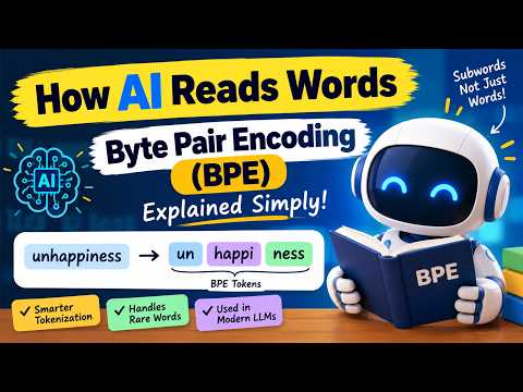 How AI Reads Words: Byte Pair Encoding (BPE) Explained Simply!