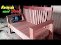 Amazing woodworking ideas how to make a minimalist wooden chair from used wood