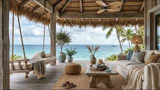 Peaceful Palm Tree Beach 🌴☀️ Gentle Waves & Ocean Breeze Sounds for Rest, Relaxation and Serenity screenshot 5