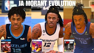 Ja Morant Evolution: Ratings, Stats, Gameplay! (NBA 2K20 - NBA 2K25) Guide