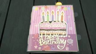 3D Happy Birthday Music Light Card
