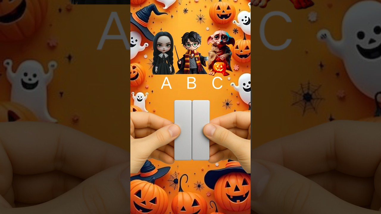 🎃Guess The Card 👁️Wednesday Addams vs Harry Potter vs Gollum | Halloween Mystery Challenge 👻 