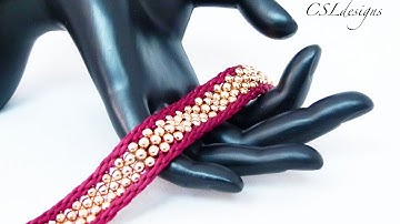 Double 7 strand beaded kumihimo braid