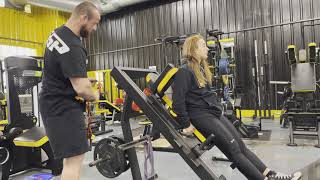 Hack Squat and Reverse-Banding set-up