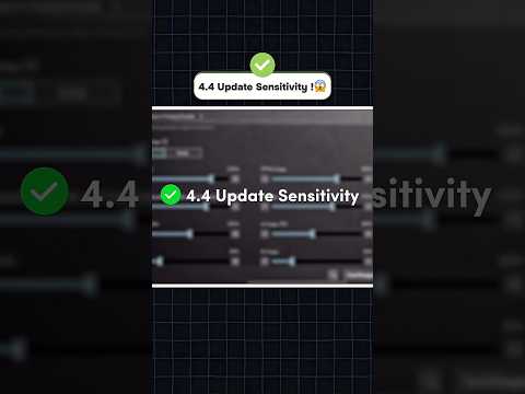 BGMI 4.4 Update sensitivity🔥💀#bgmi #pubg #battlegroundsmobilaindia #reddotplayz