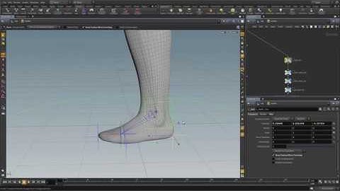 Houdini 16.5 Rigging Series - 06 - Left Foot & Completing the Left Leg